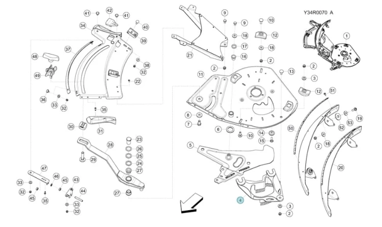 SZCZOTKA PRAWA KUHN ORYGINAŁ R205256