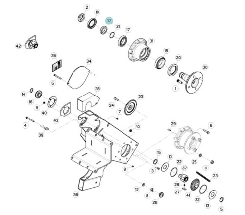 Element odległościowy Kuhn oryginał K3603880