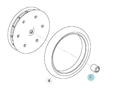 DOUBLE ROW BALL BEARING KUHN ORYGINAŁ 81101640