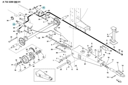SIŁOWNIK HYDRAULICZNY KUHN ORYGINAŁ A4010004
