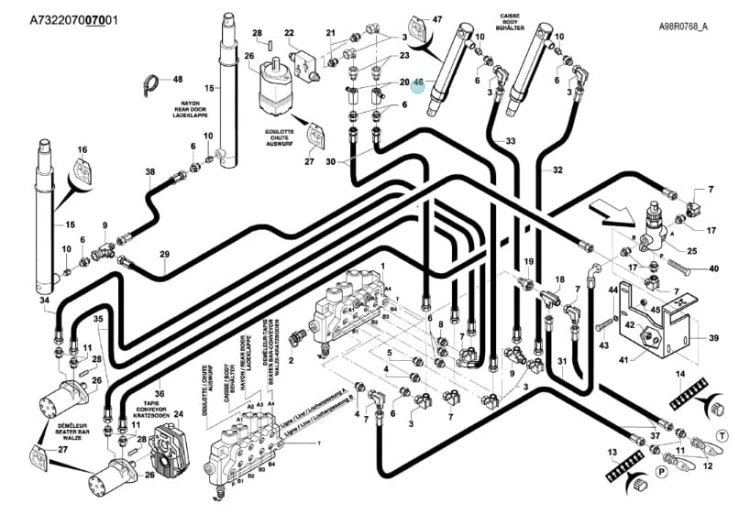 SIŁOWNIK HYDRAULICZNY KUHN ORYGINAŁ A4010026