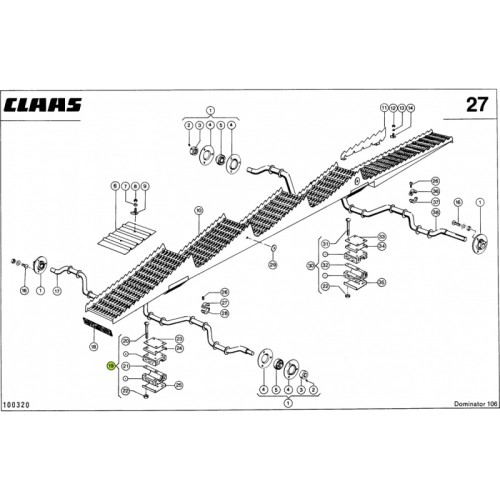 PANEWKA DREWNIANA WYTRZĄSACZA Claas oryginał 0006782582