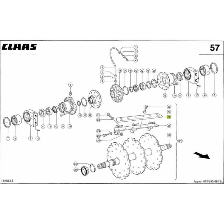 NÓŻ Claas 0009075491 1