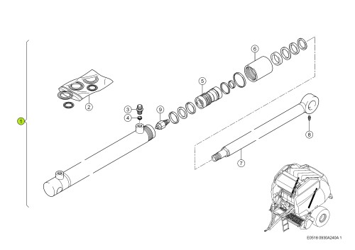 SIŁOWNIK PODN. Claas oryginał 0008685030