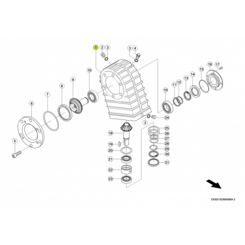 OBUDOWA PRZEKŁADNI Claas 0009337800