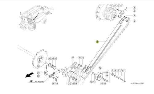 OSŁONA PASA oryginał Claas 0006608760