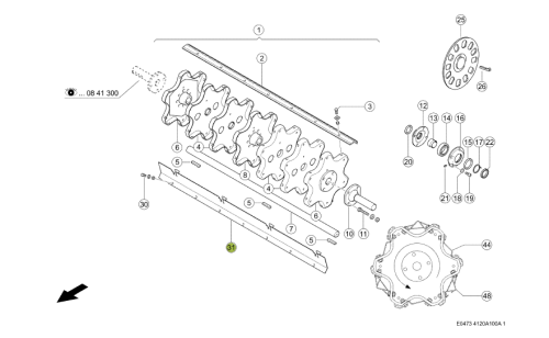 BLACHY OSŁONOWE NA BĘBEN KPL, oryginał Claas 0005546892 1