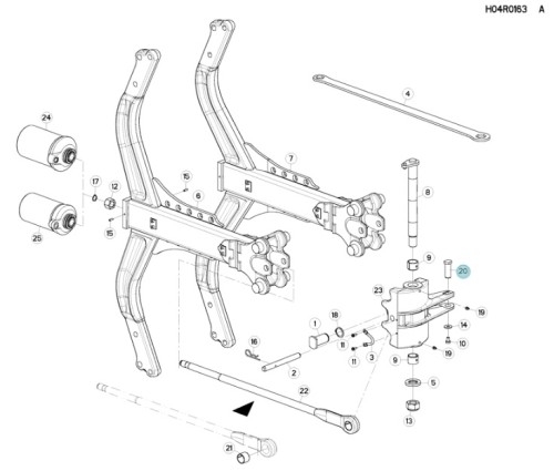 OŚ KUHN ORYGINAŁ H0205640 1