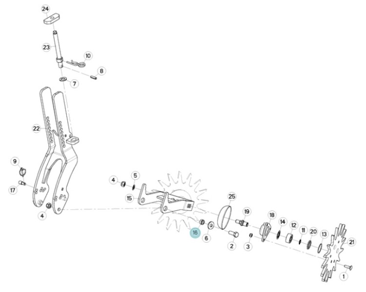 ELEMENT ODLEGLOSCIOWY ORYGINAŁ KUHN K3018320