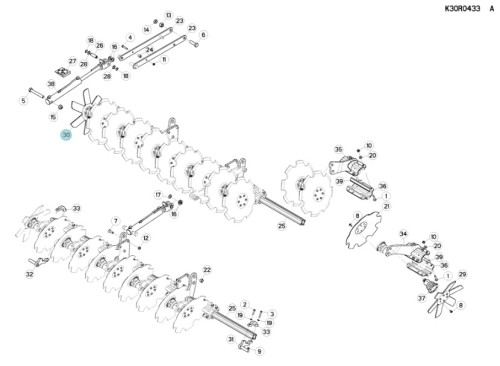 TARCZA ORYGINAŁ KUHN K3031380