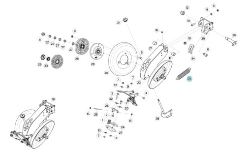 SPRĘŻYNA ORYGINAŁ KUHN K3622370