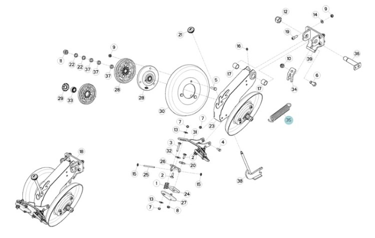 SPRĘŻYNA ORYGINAŁ KUHN K3622370