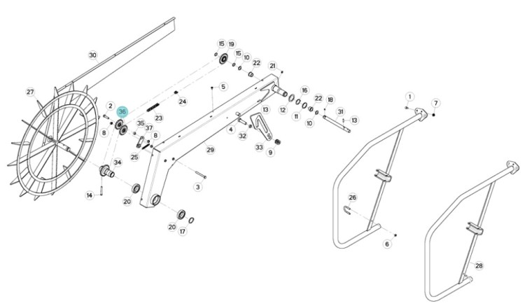 KOŁO ORYGINAŁ KUHN N01628C0