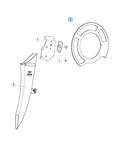 USZCZELKA KUHN  KOŁO TALERZOWE ORYGINAŁ KUHN N1503710