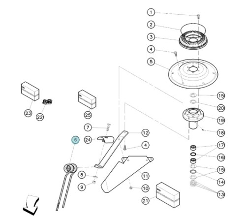 WIDELEC LEWY ORYGINAŁ KUHN 58740600