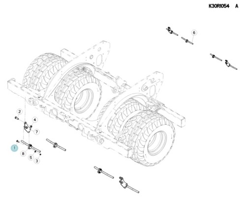 ŚRUBA ORYGINAŁ KUHN 80031246