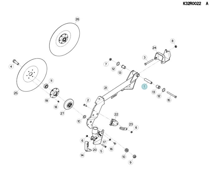 RURA ELEMENT ODLEGŁOŚCIOWY ORYGINAŁ KUHN 53057600