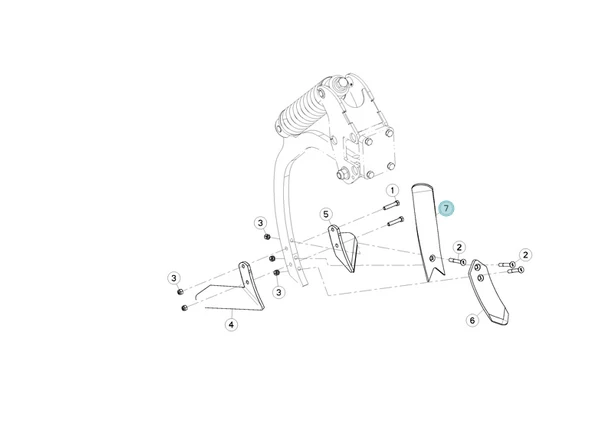 DEFLEKTOR ORYGINAŁ KUHN H2212680 1