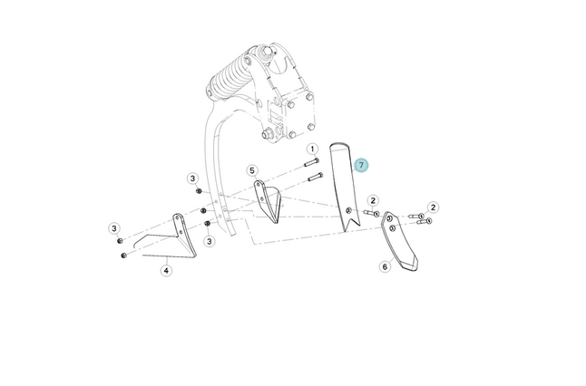DEFLEKTOR ORYGINAŁ KUHN H2212690 1