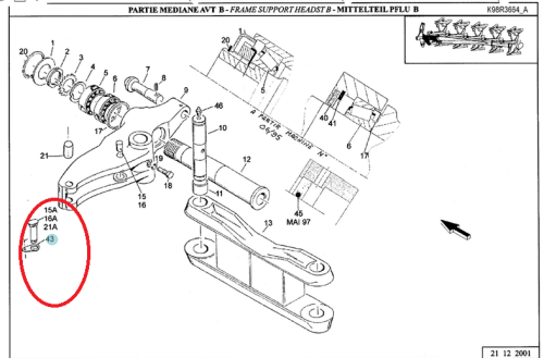 STOP PLATE ORYGINAŁ KUHN 212239