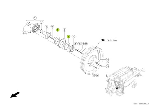 TARCZA CIERNA Claas 0006293390