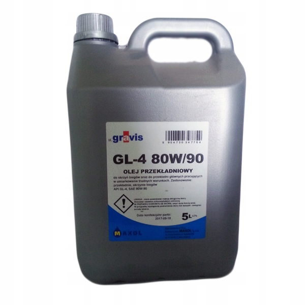 OLEJ PRZEKŁADNIOWY GRAVIS GL-4 80W90 5L