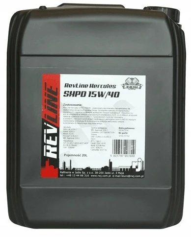 OLEJ SILNIKOWY REVLINE HERCULES SHPD 15W40 20L