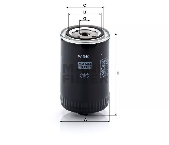 FILTR OLEJU MANN-FILTERS W940