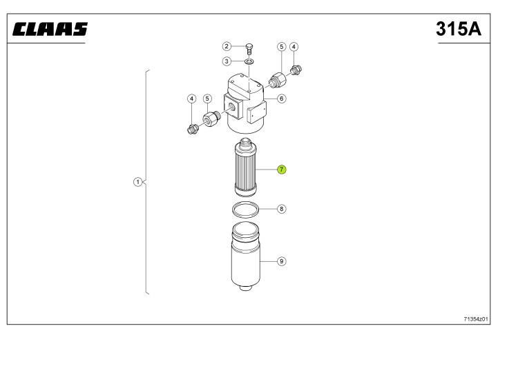 FILTR oryginał Claas 0008386710