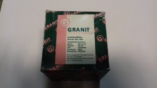 Filtr paliwa zamiennik Granit; Donaldson P550345, FF5040, FF5113, WK712.2