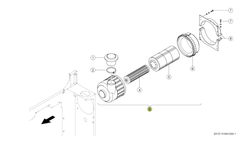 FILTR POWIETRZA oryginał Claas 0007522790