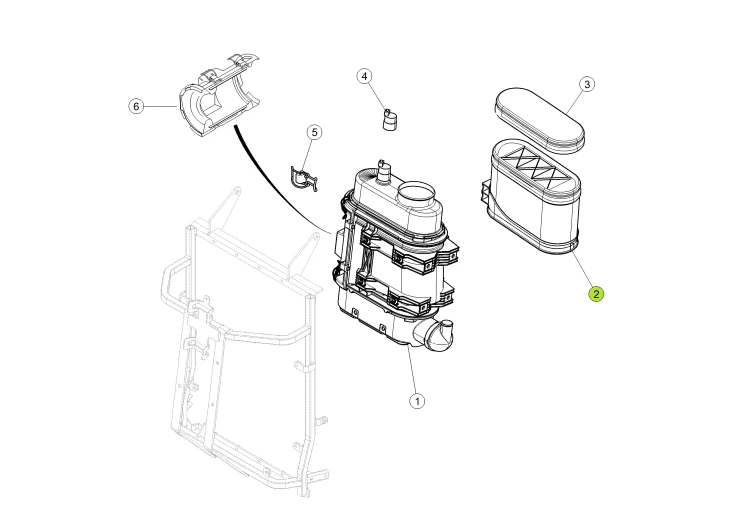 FILTR POWIETRZA oryginał Claas 0021525311
