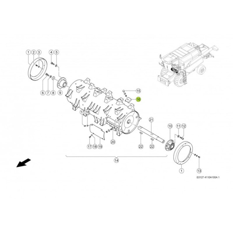 NAKŁADKA 0006631570 Claas oryginał 1