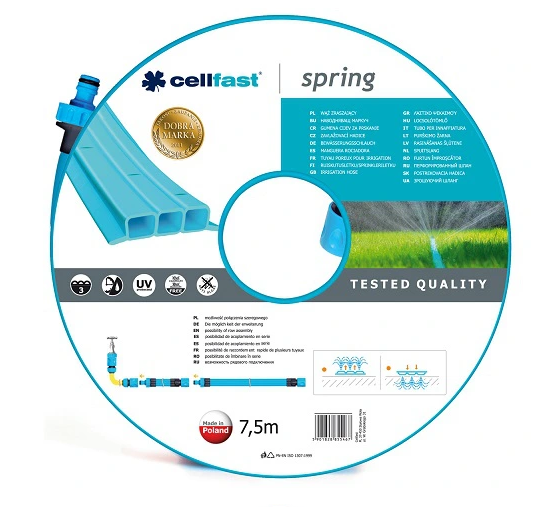 Wąż zraszający Spring  7,5m  Cellfast