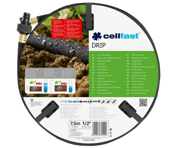 Wąż nawadniający Drip 1/2 7,5 mb  Cellfast