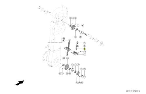 OGNIWO ŁAŃCUCHA oryginał Claas 0000028660