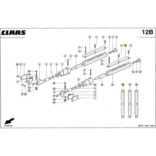 LISTWA ZRYWACZA Claas 0009943471