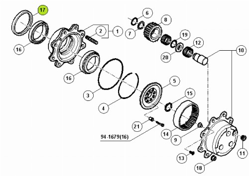 USZCZELKA KASETY Claas 6000147705