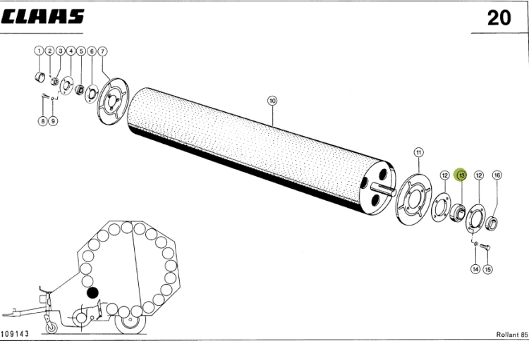 ŁOŻYSKO oryginał Claas 0002152560