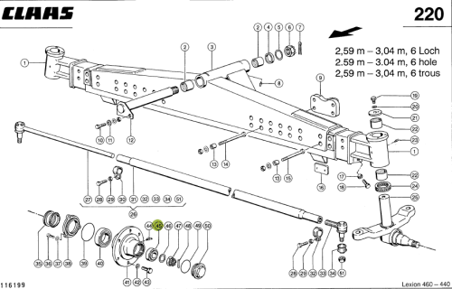 ŁOŻYSKO oryginał Claas 0002157760
