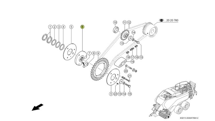 PIASTA oryginał Claas 0004934950