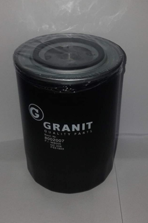 Filtr oleju silnika Granit 8002007 
John Deere: PMLF3347J
zamiennik W8005; P551603