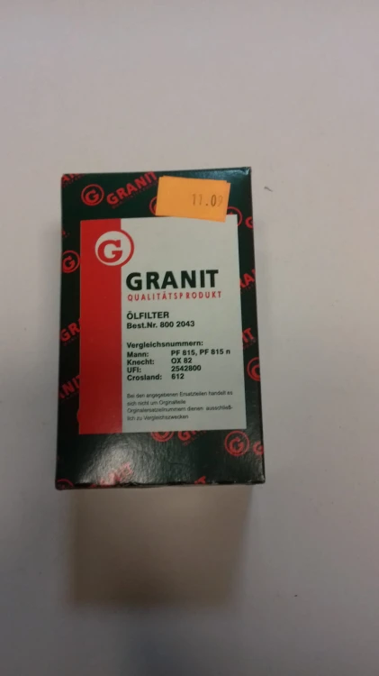 Filtr oleju silnika 8002043 Granit zamiennik Mann PF815