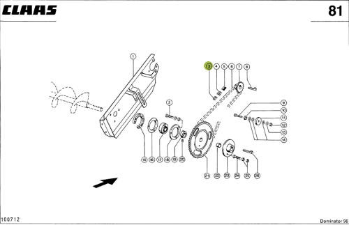 OGNIWO ŁAŃCUCHA oryginał Claas 0000028640