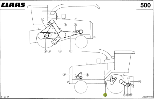 PASEK KLINOWY oryginał Claas 0000732040
