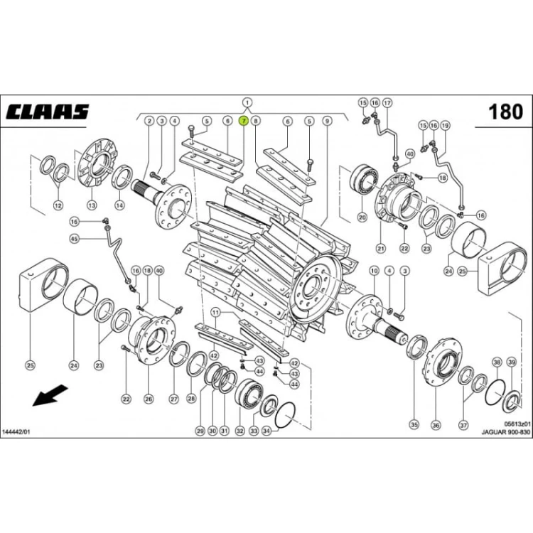 NÓŻ PRAWY 0009846710 oryginał Claas
