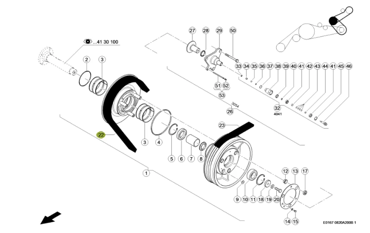 PASEK KLINOWY oryginał Claas 0006675301