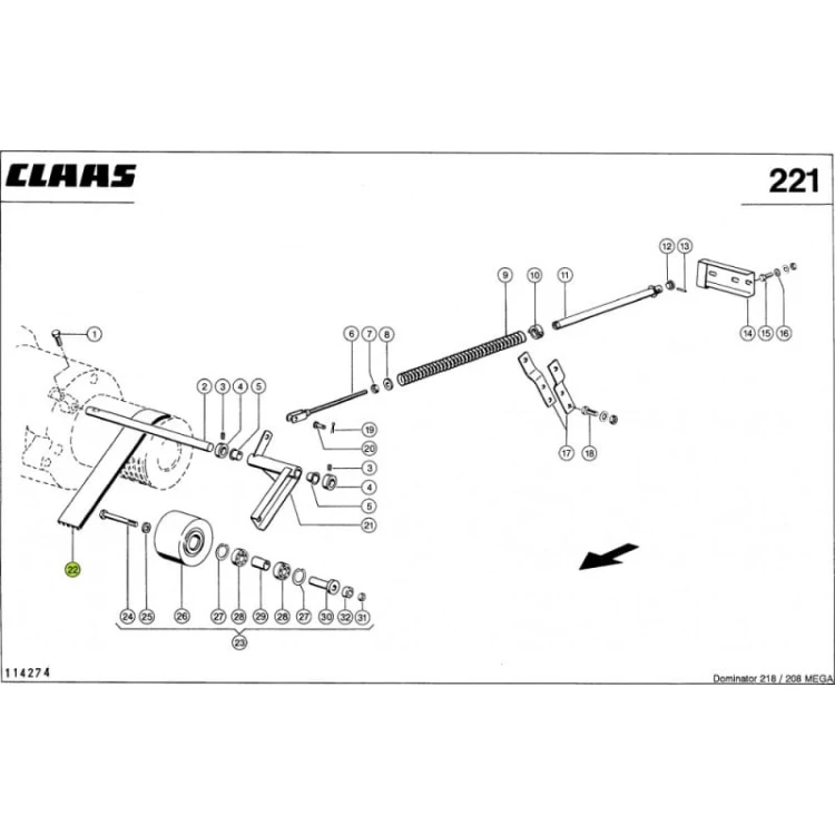 PASEK KLINOWY oryginał Claas 0006612391
