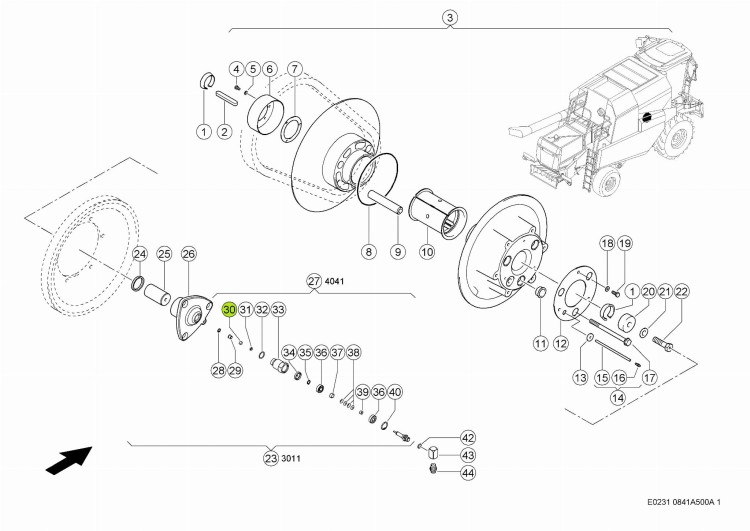 Uszczelniacz oryginał Claas 0002130600