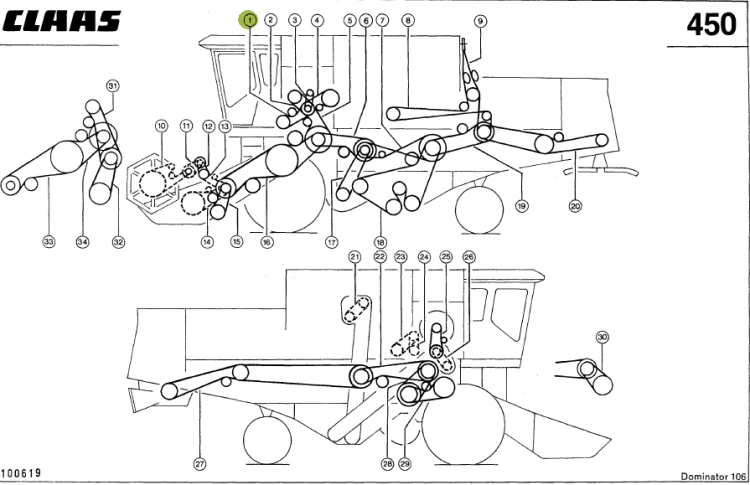 PASEK KLINOWY oryginał Claas 0001765421